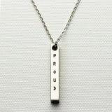 345 Bar Necklace