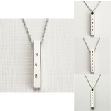 345 Bar Necklace